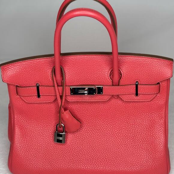 Hermes Birkin 30 Rose Jaipur Stamp square R (2014) with COA and dust bag - Picture 1 of 16